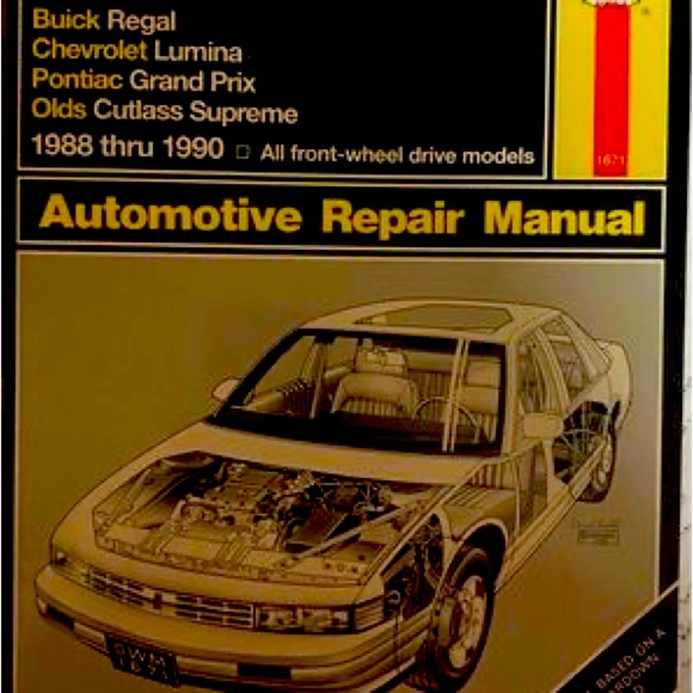 Haynes automotive repair manual for 1988 - 1990 Buick Regal, Chevrolet Lumina…